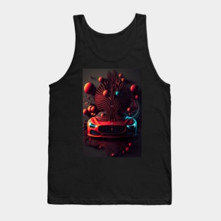 Abstract red supercar design Tank Top